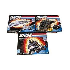Hasbro GI Joe Construction Set X 3 New in Box - Cobras, Ninjas, Skystriker